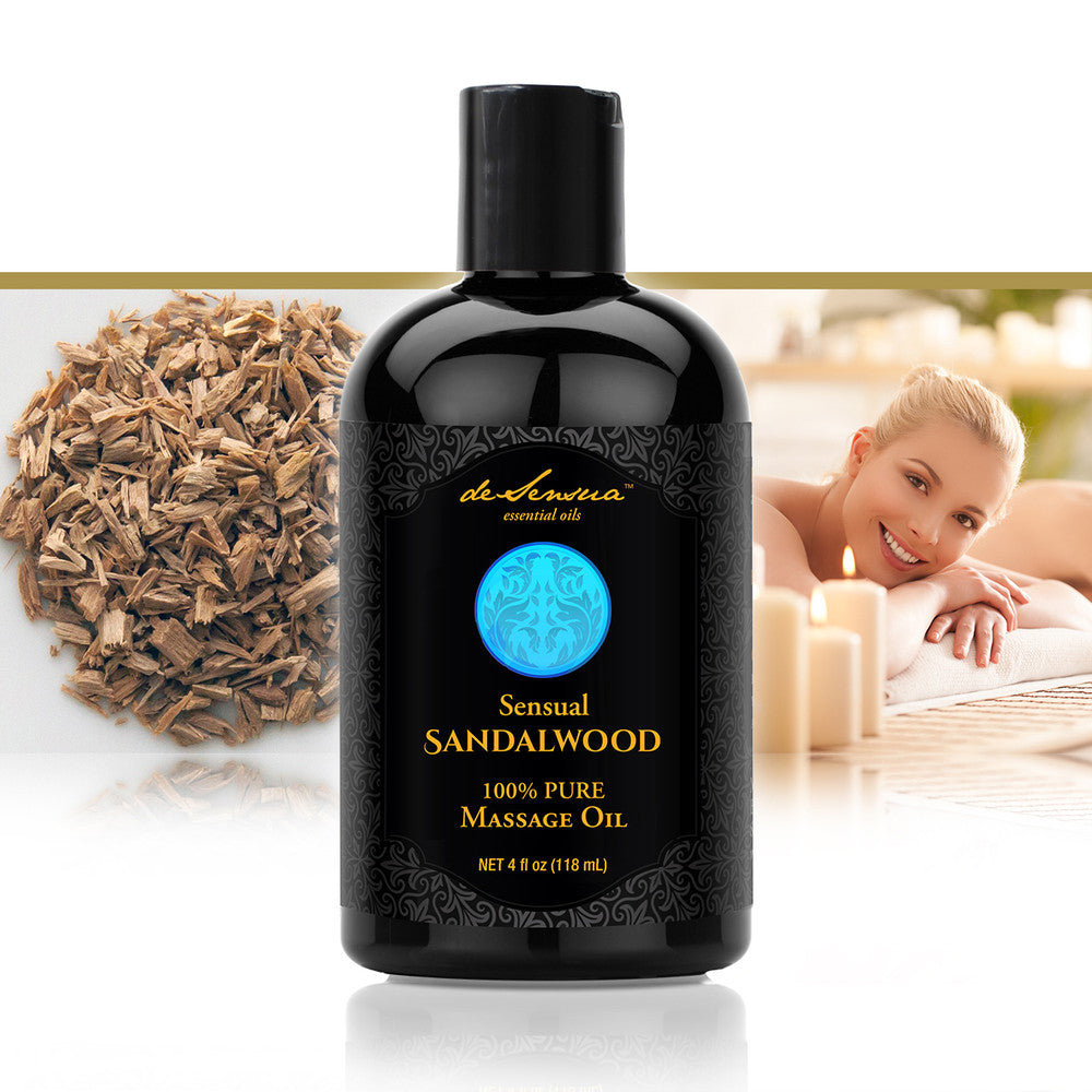 Sensual Massage Oil Infused with Sandalwood Essential Oil | deSensua  Essential Oils