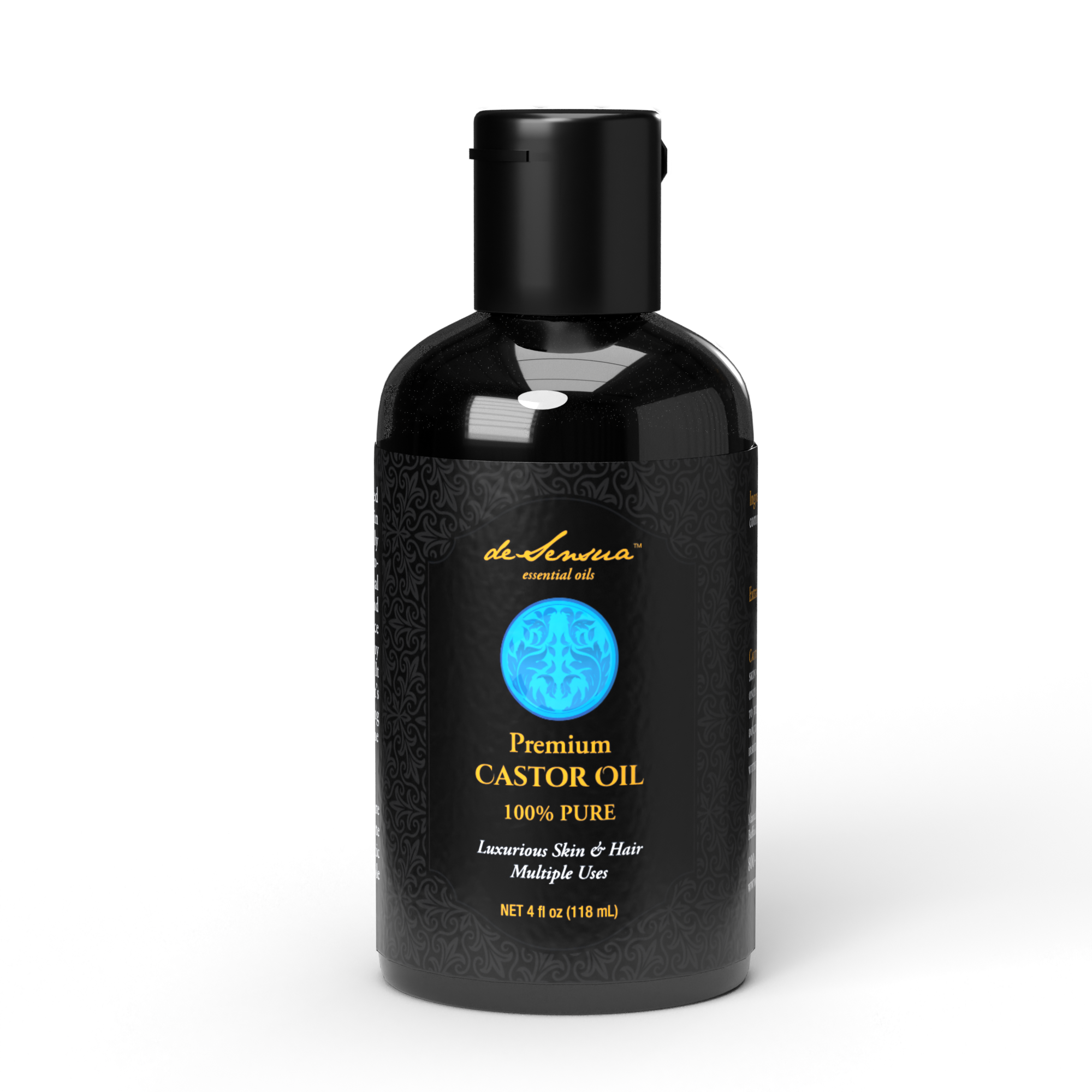 Premium Cold Pressed Castor Oil for Skin &amp; Hair Care - deSensua